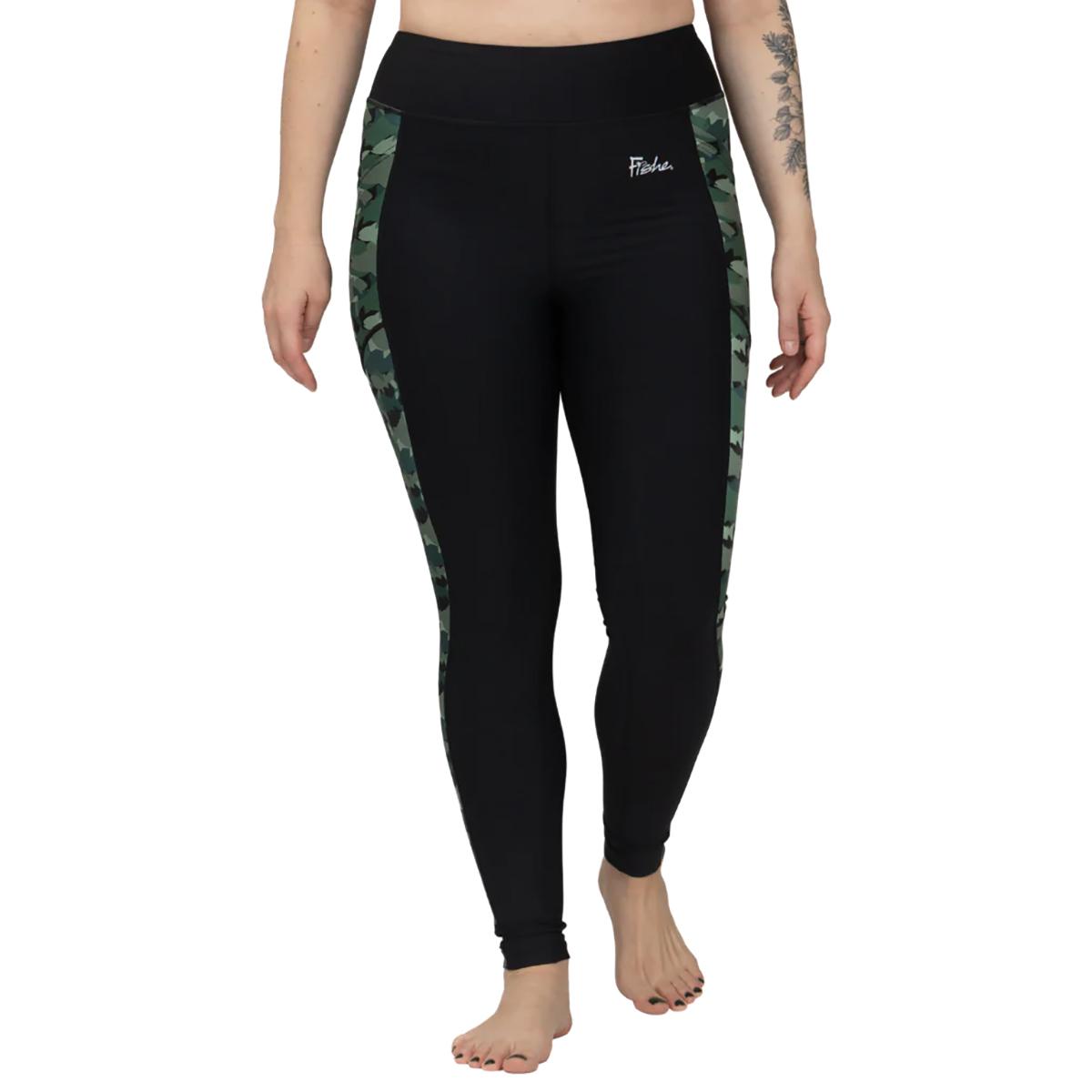 Fishewear Green Fish Camo Pocket Legging Women's